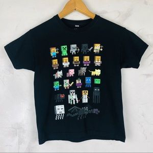 Kids Minecraft black T-shirt mojang by jinx